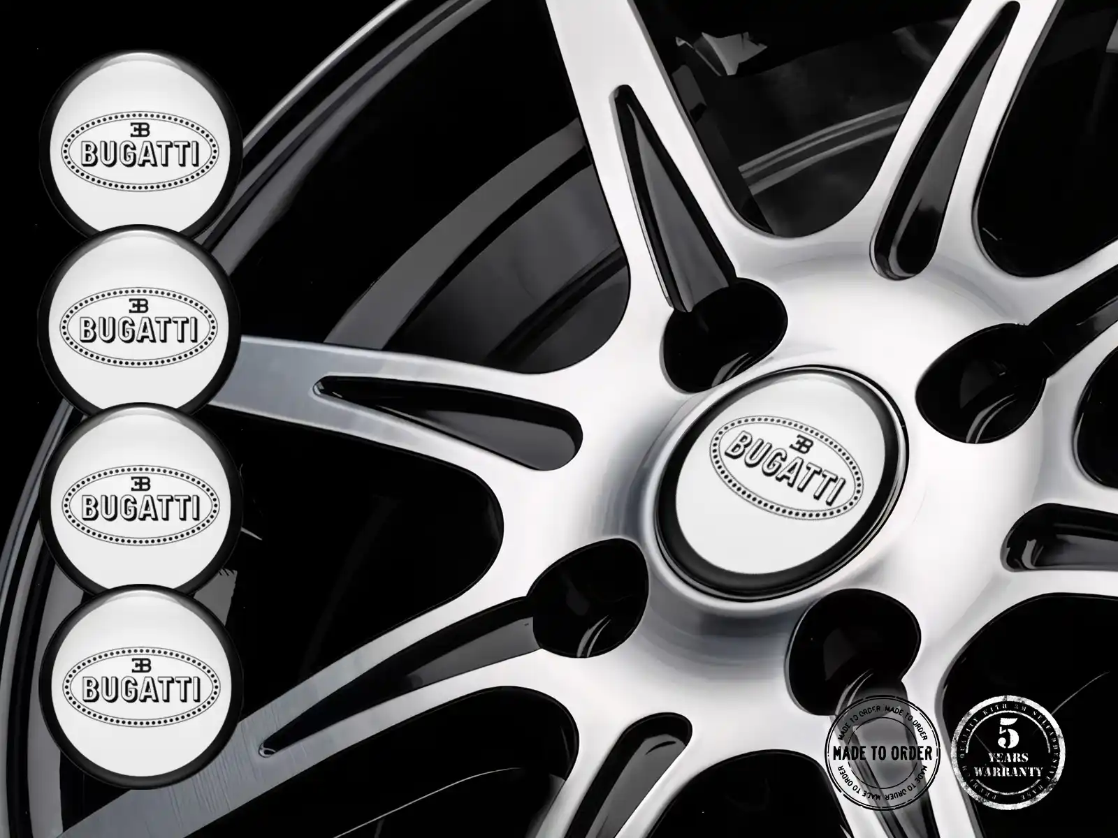 Bugatti Marchio Decal Cerchio Auto Plasma Flow X Burst